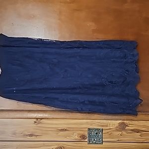 Blue Lace skirt 26_28 $10